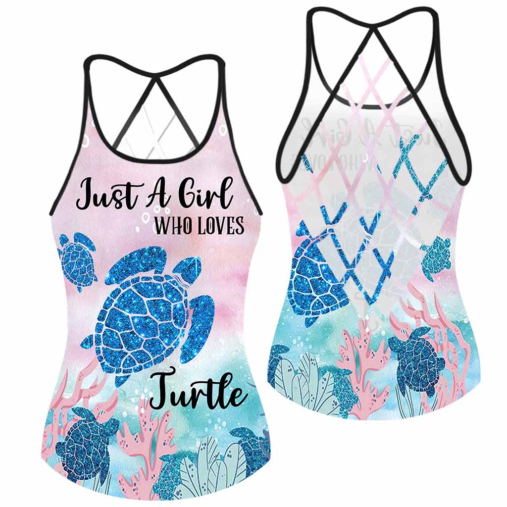 Just A Girl Who Loves Turtles - Turtle Cross Tank Top