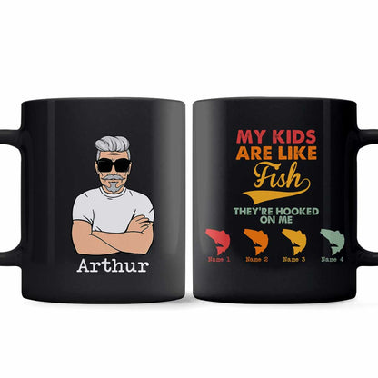 My Kids Are Like Fish - Personalized Father's Day Mug