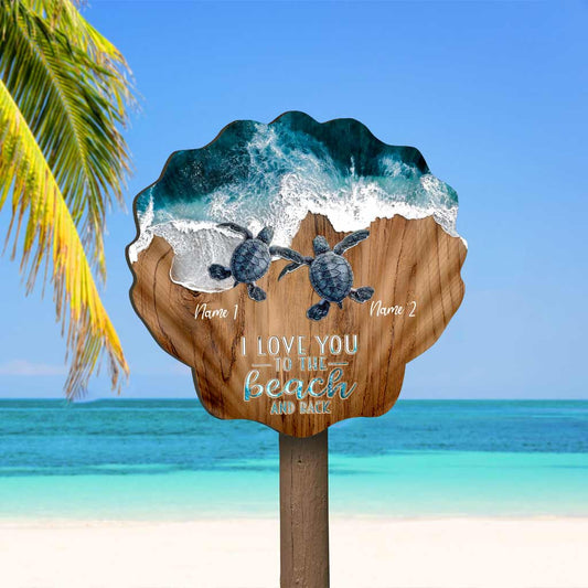 So Many In The Ocean - Personalized Turtle Wood Sign