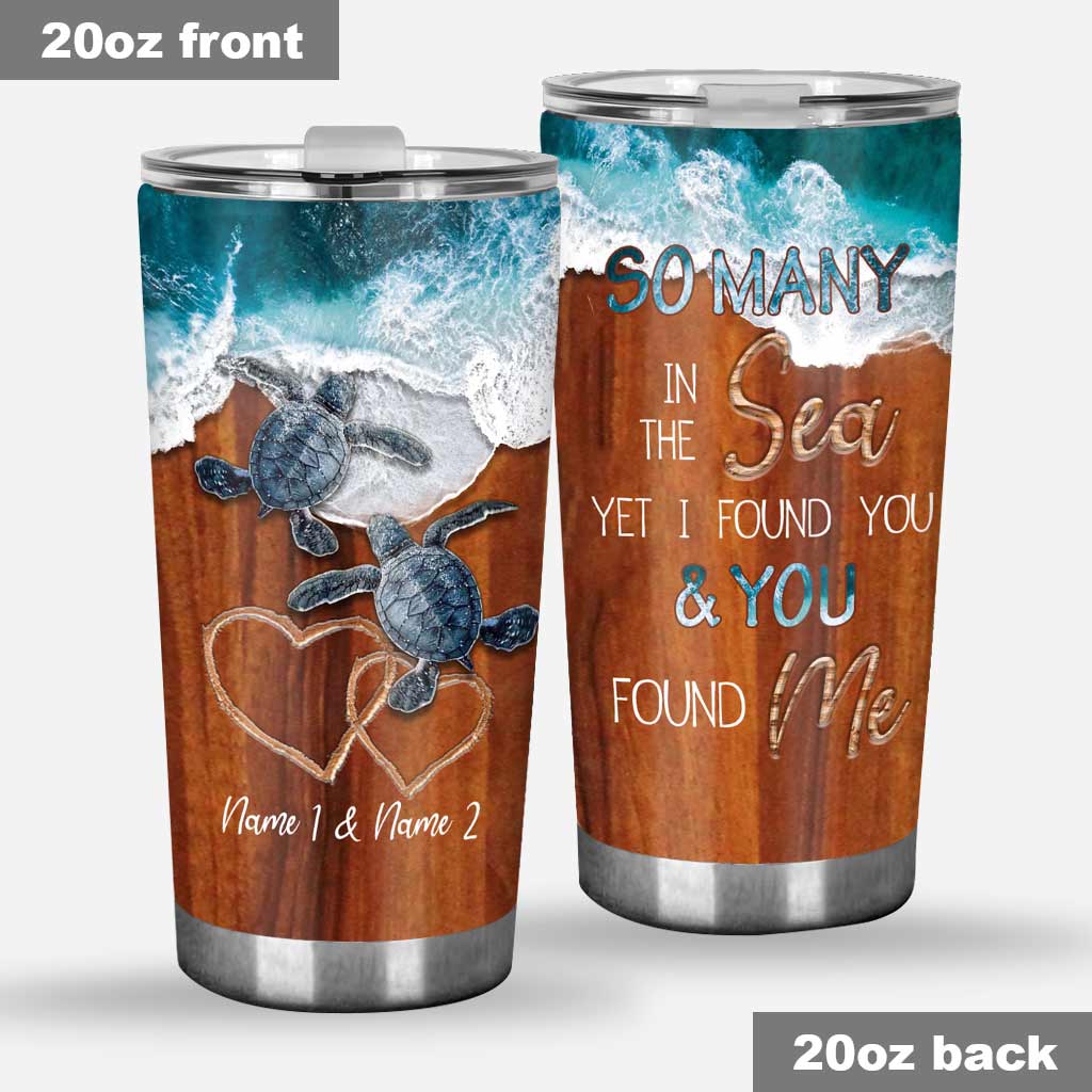 So Many In The Ocean - Personalized Turtle Tumbler