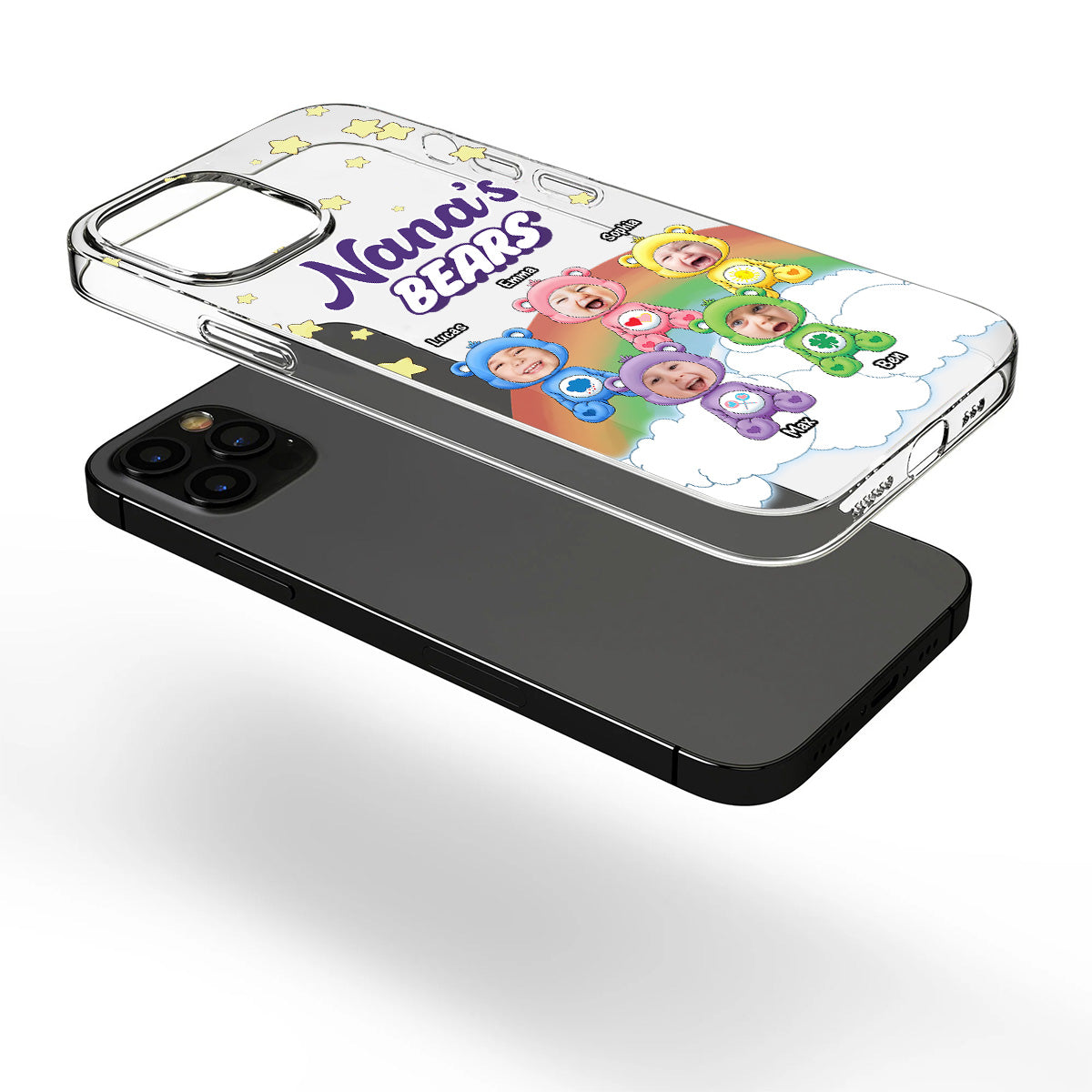 Mama's Bears - Personalized Mother Clear Phone Case