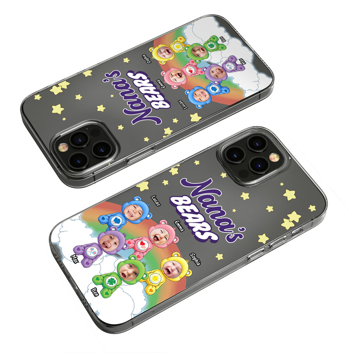 Mama's Bears - Personalized Mother Clear Phone Case