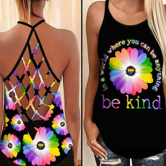 In A World - LGBT Support Cross Tank Top