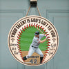 Your Talent Is God&#39;s Gift To You - Baseball Personalized Round Wood Sign