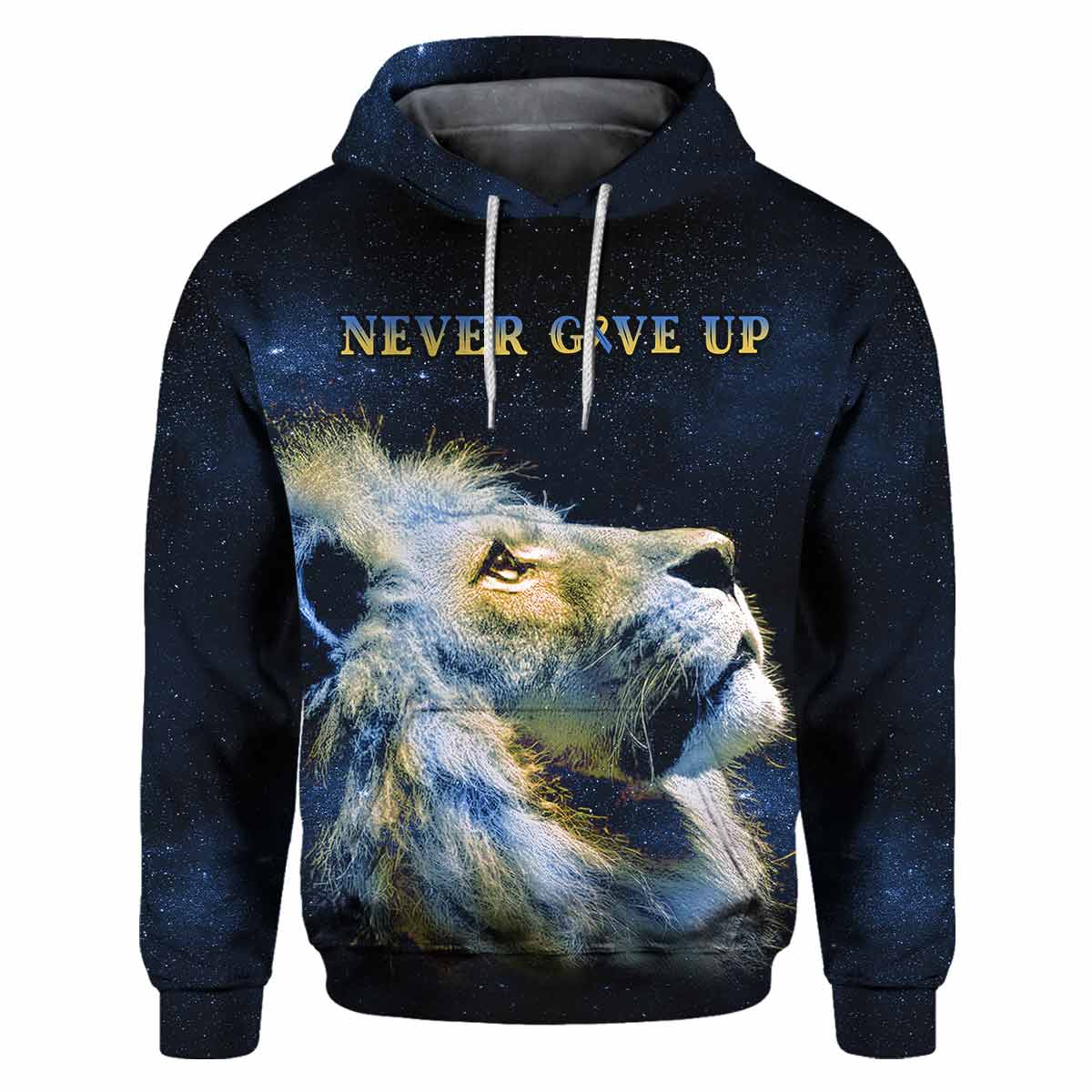 Never Gives Up - Down Syndrome Awareness Personalized All Over T-shirt and Hoodie