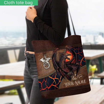 Lava Dragon - Personalized Dragon Tote Bag