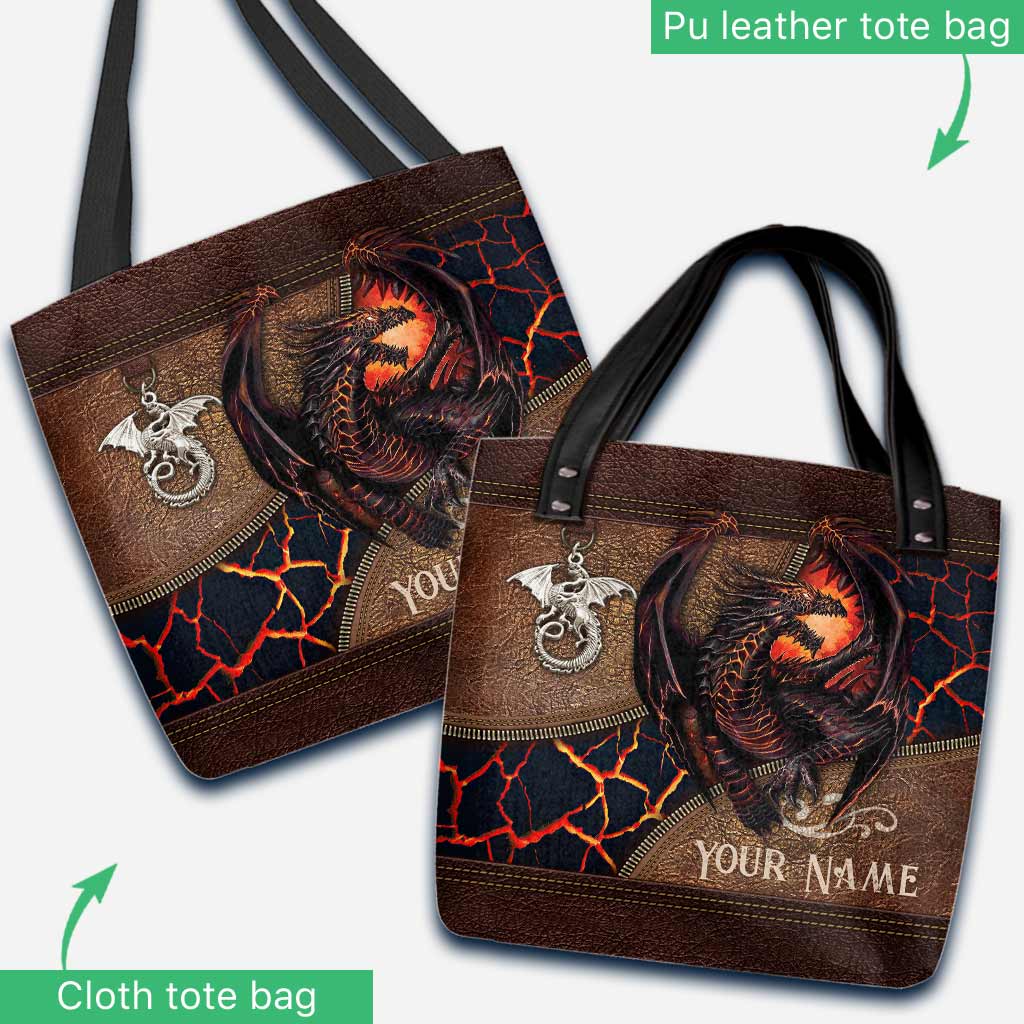 Lava Dragon - Personalized Dragon Tote Bag