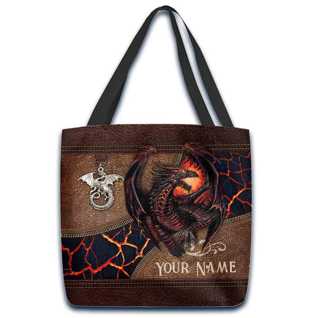 Lava Dragon - Personalized Dragon Tote Bag