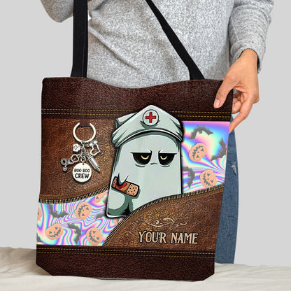 Nurse Boo Bee - Personalized Nurse Tote Bag