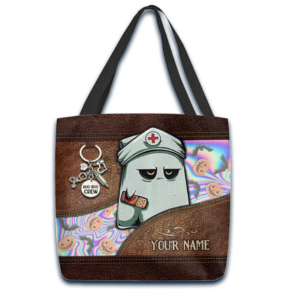 Nurse Boo Bee - Personalized Nurse Tote Bag