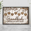 Grandkids Make Life More Grand  - Personalized Grandma Poster 092021