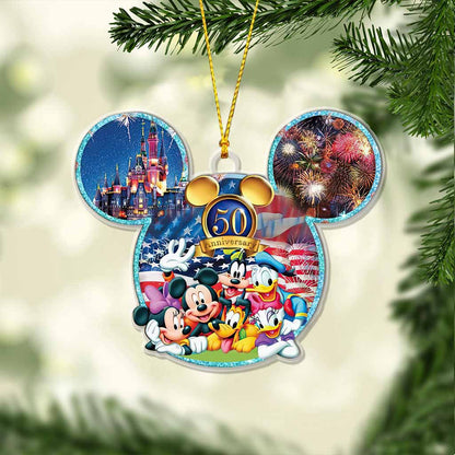 50 Years Of Magic - Mouse Transparent Ornament