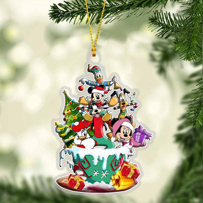 Christmas Magic Mouse Eears - Transparent Ornament