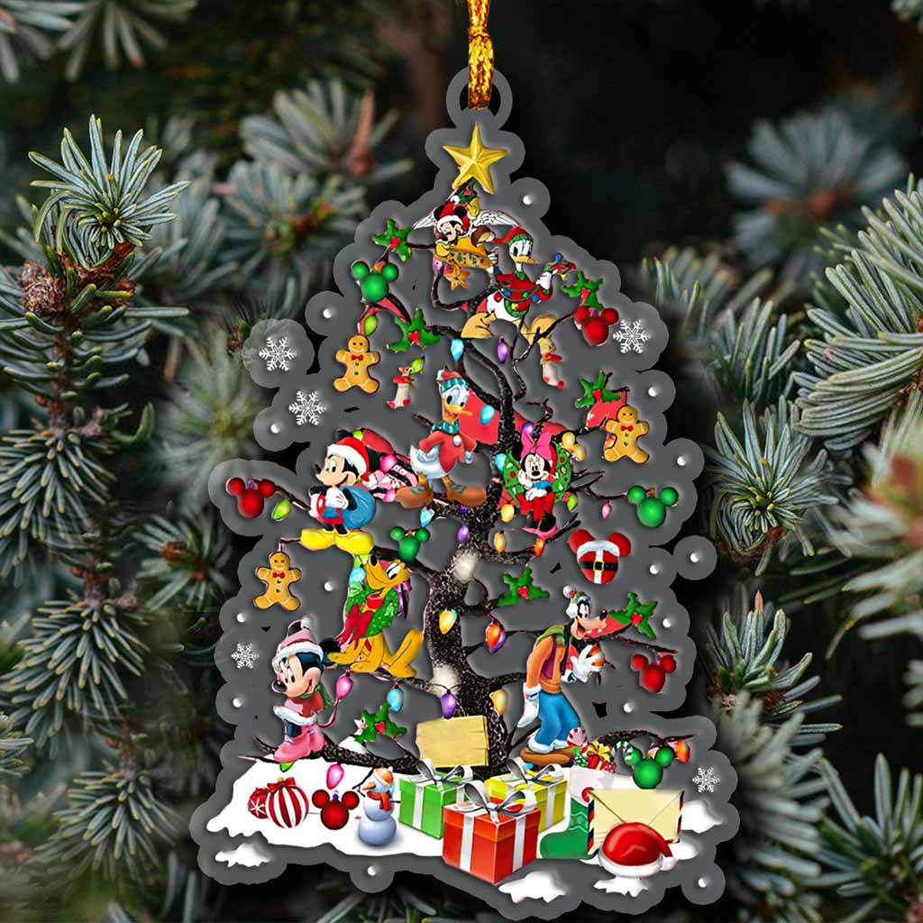 Christmas Tree Magic Mouse Eears - Christmas Transparent Ornament