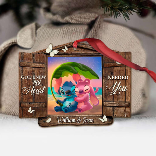 God Knew My Heart - Personalized Christmas Ohana Ornament (Printed On Both Sides)