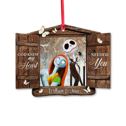 God Knew My Heart - Personalized Christmas Nightmare Ornament (Printed On Both Sides)