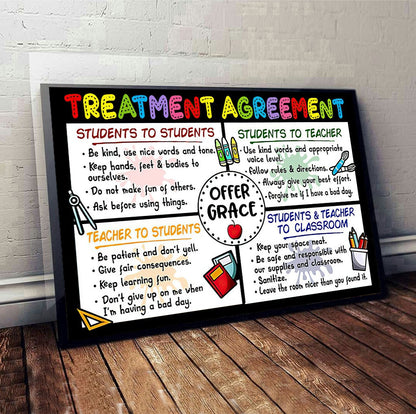 Treatment Agreement - Teacher Poster