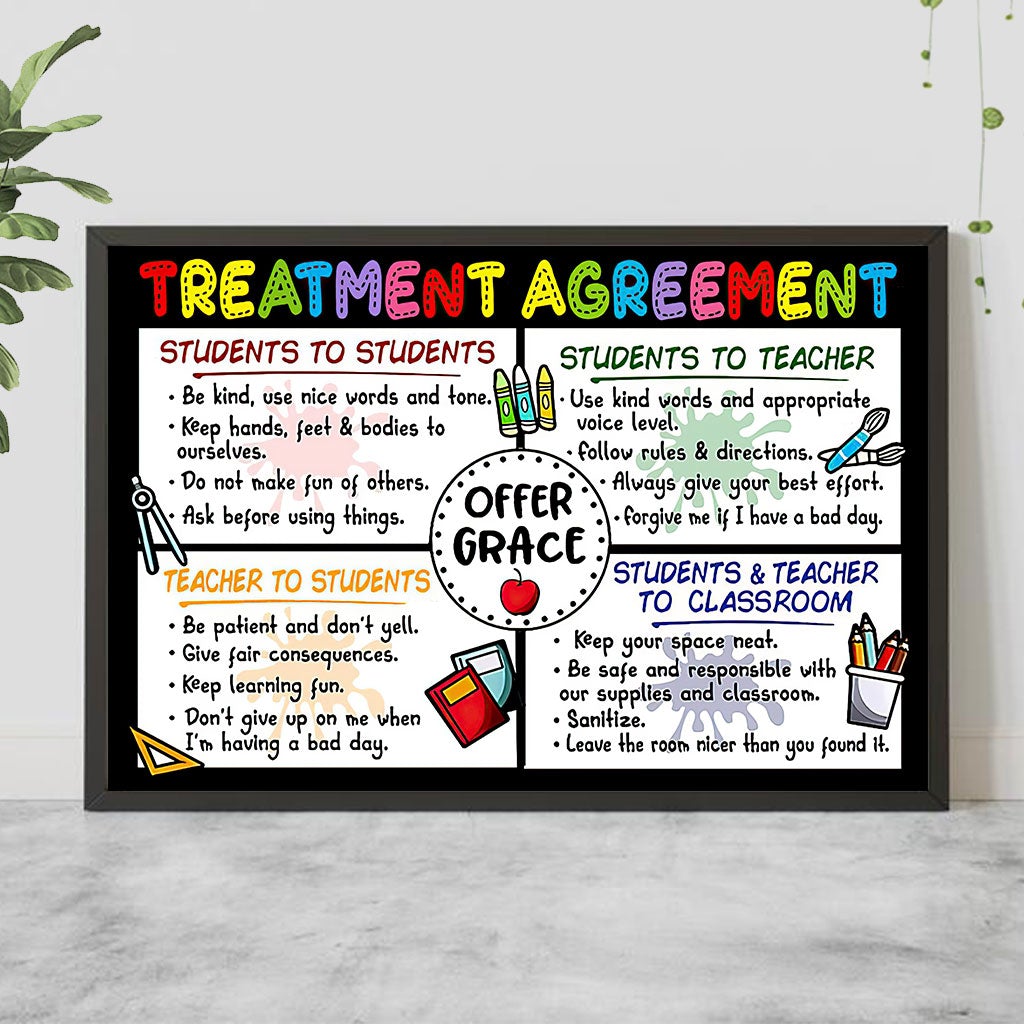 Treatment Agreement - Teacher Poster