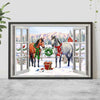 Love Horse Winter Barn - Christmas Poster