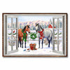 Love Horse Winter Barn - Christmas Poster