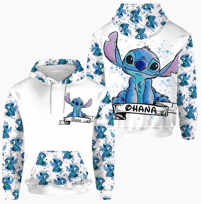 Ohana Means Family - Personalized Hoodie and Leggings