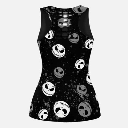 Rock Paper Scissors Nightmare - Personalized Hollow Tank Top and Leggings