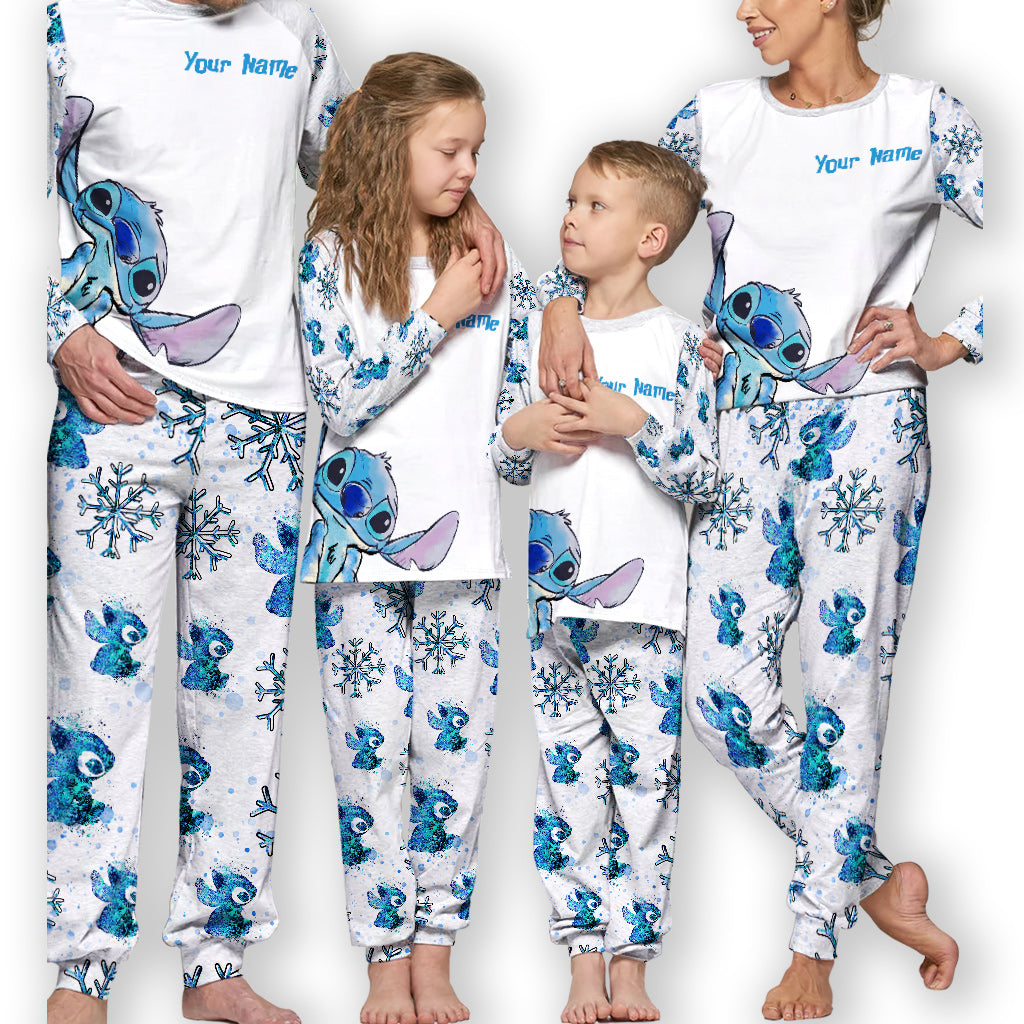 Ohana - Personalized Christmas Ohana Pajamas Set