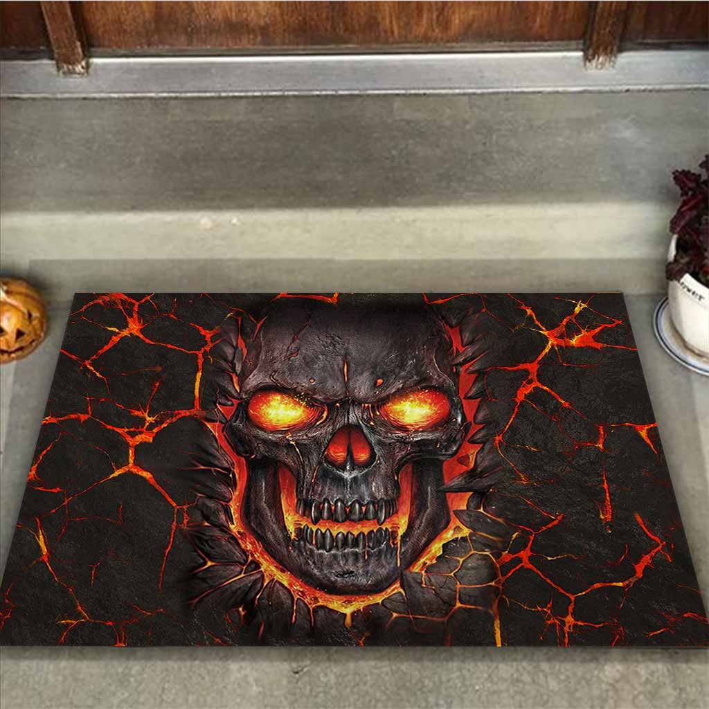 Lava Skull Doormat