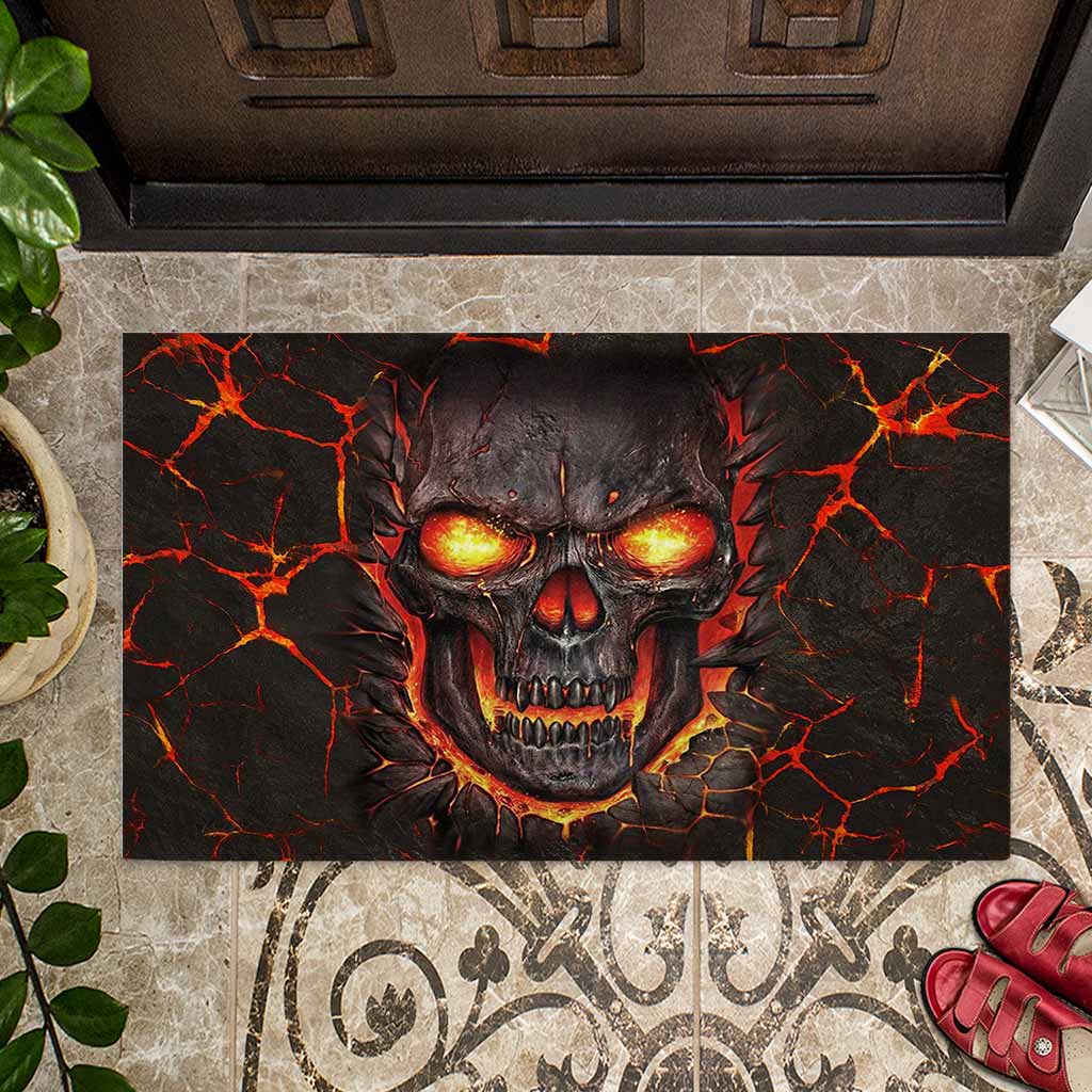 Lava Skull Doormat