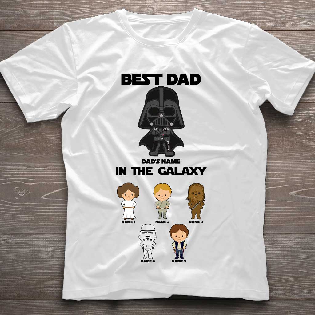 Best Dad In The Galaxy - Personalized Father's Day The Force T-shirt and Hoodie