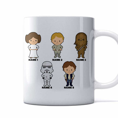 Best Dad In The Galaxy - Personalized Father's Day The Force Mug