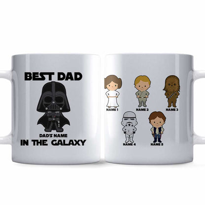 Best Dad In The Galaxy - Personalized Father's Day The Force Mug