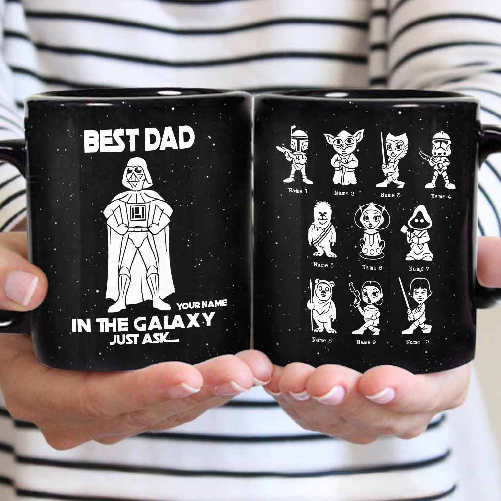 Best Dad In The Galaxy - Personalized Father's Day The Force Mug