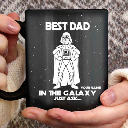 Best Dad In The Galaxy - Personalized Father's Day The Force Mug