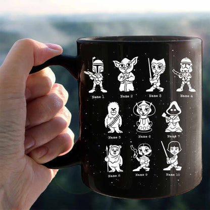 Best Dad In The Galaxy - Personalized Father's Day The Force Mug