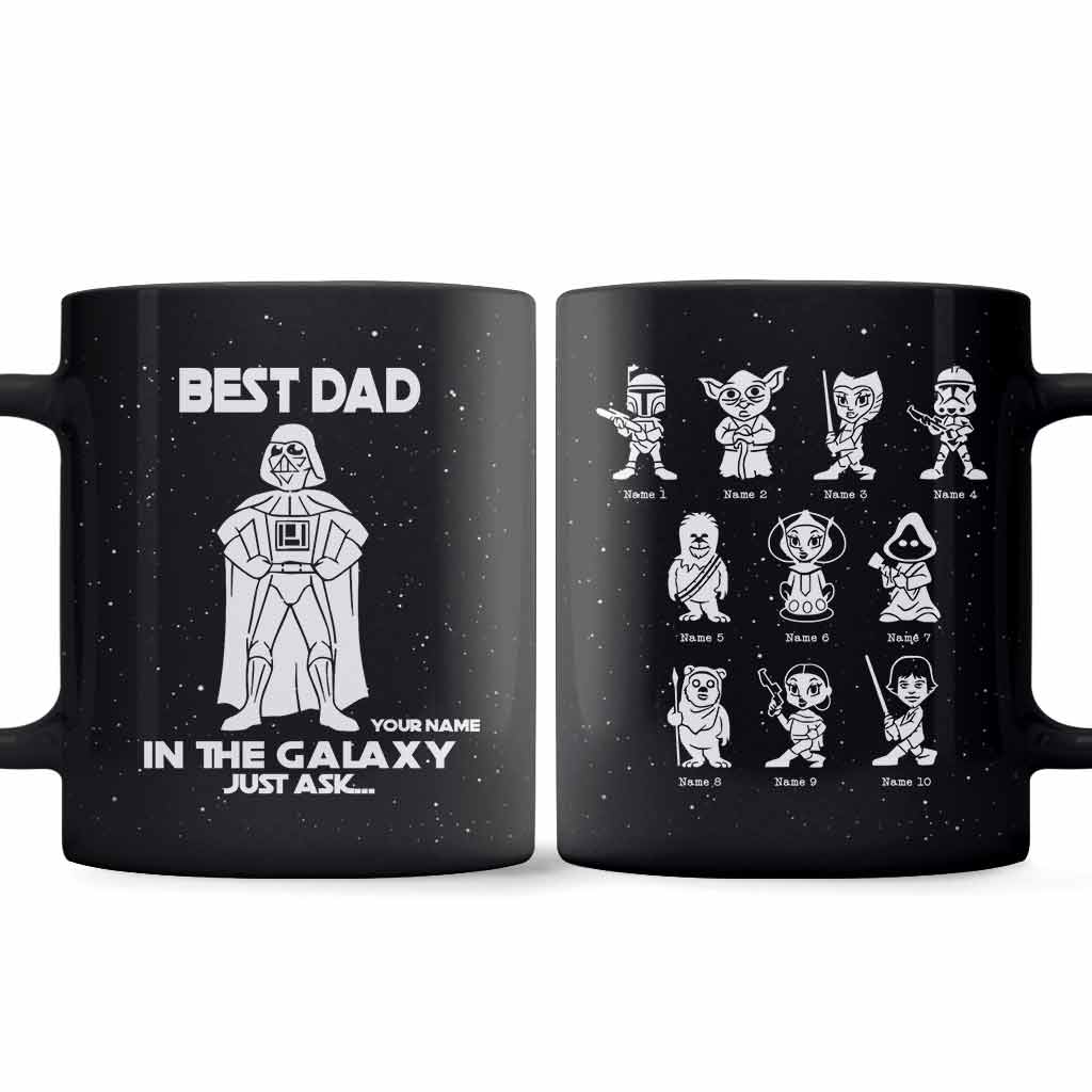 Best Dad In The Galaxy - Personalized Father's Day The Force Mug