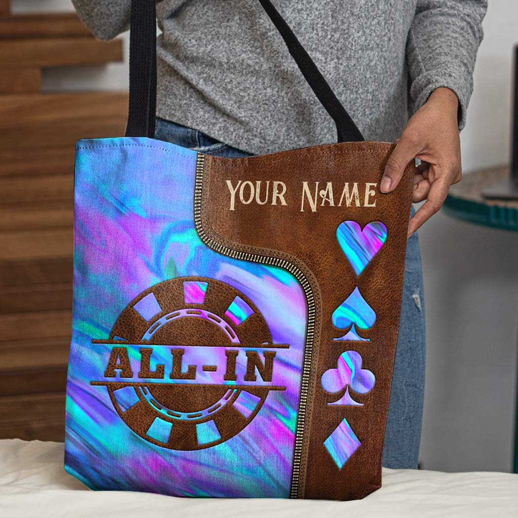 Love Poker Personalized Tote Bag