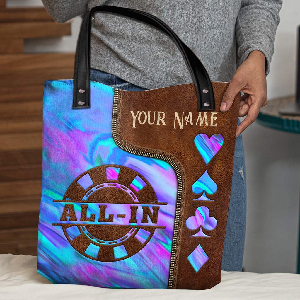 Love Poker Personalized Tote Bag