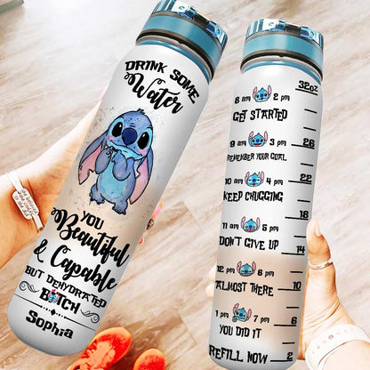 Drink Some Water - Personalized Ohana Water Tracker Bottle