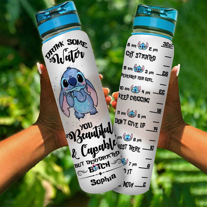 Drink Some Water - Personalized Ohana Water Tracker Bottle