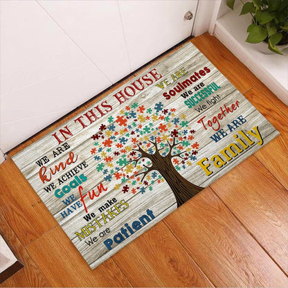 In This House - Autism Awareness Doormat