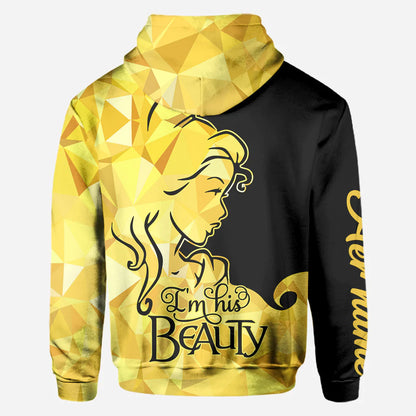 His Beauty Her Beast - Personalized Couple Hoodies