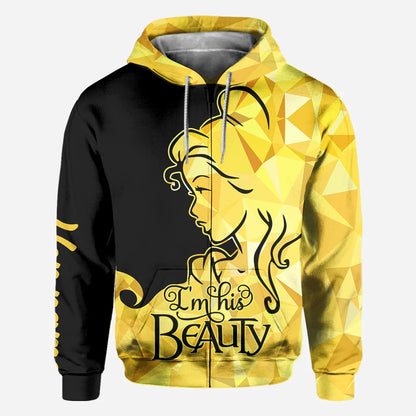 His Beauty Her Beast - Personalized Couple Hoodies