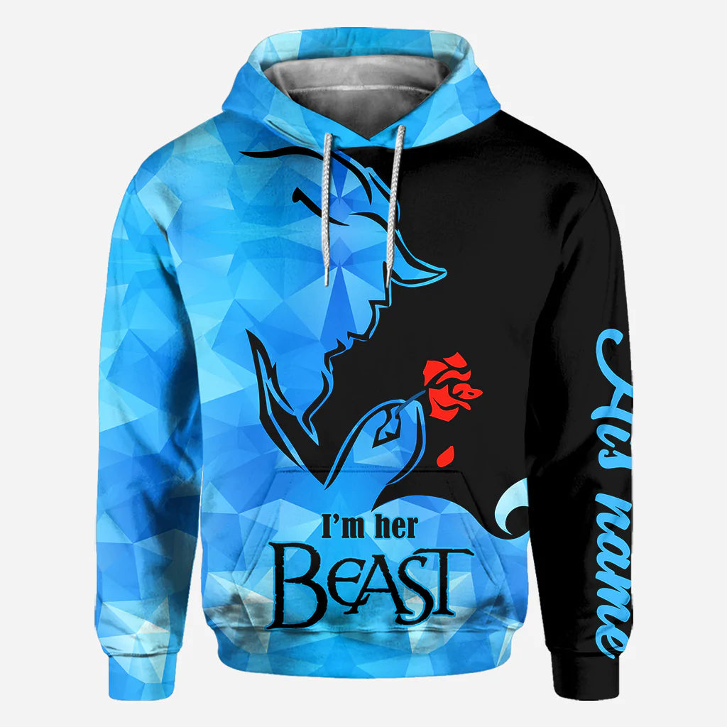 His Beauty Her Beast - Personalized Couple Hoodies