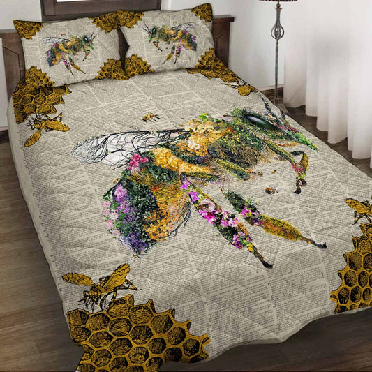 Bee Vintage Quilt Bed Set