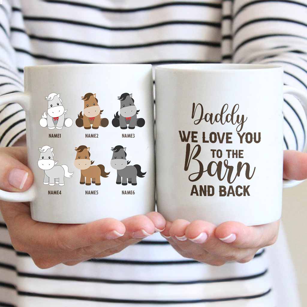 Daddy's Little Ponies - Personalized Father's Day Horse Mug