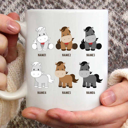 Daddy's Little Ponies - Personalized Father's Day Horse Mug