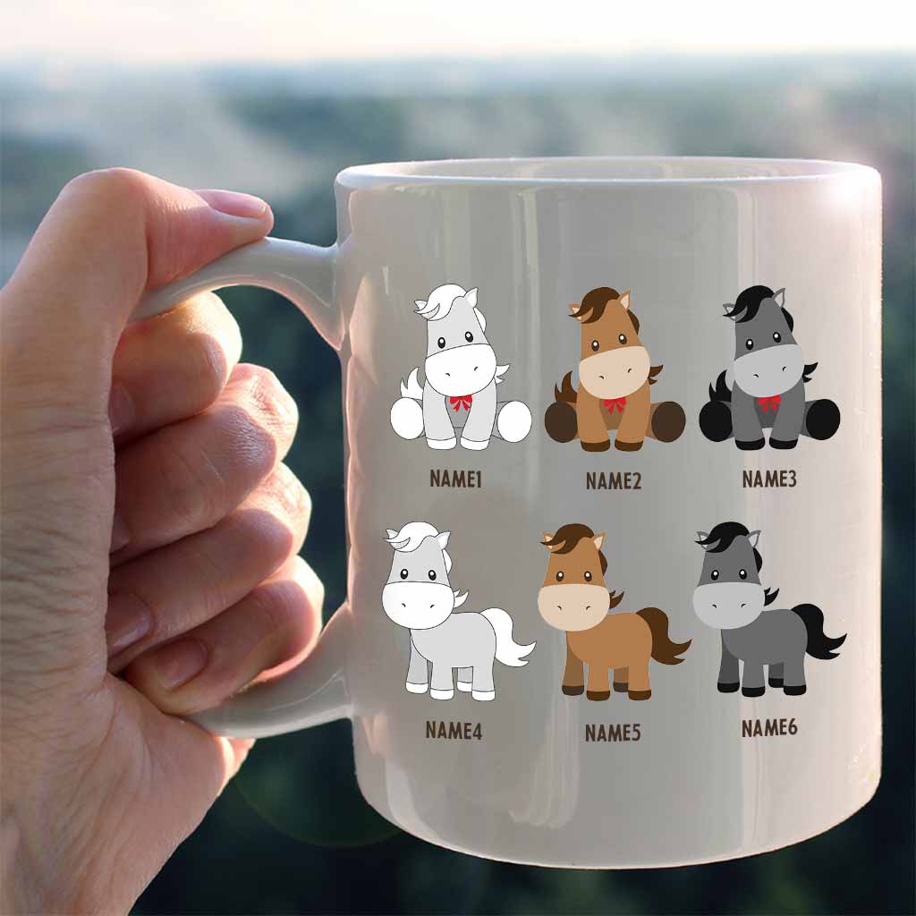 Daddy's Little Ponies - Personalized Father's Day Horse Mug