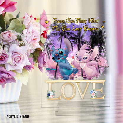 From Our First Kiss Till Our Last Breath - Personalized Ohana Transparent Acrylic Plaque