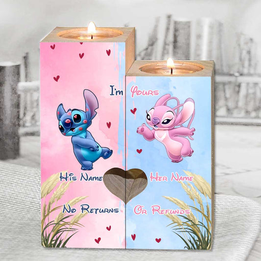 I'm Yours No Returns Or Refunds - Personalized Ohana Candle Holder